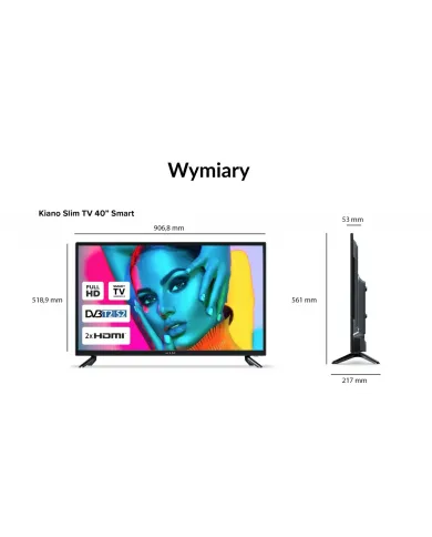 Téléviseur Kiano Slim TV 40" Smart Android