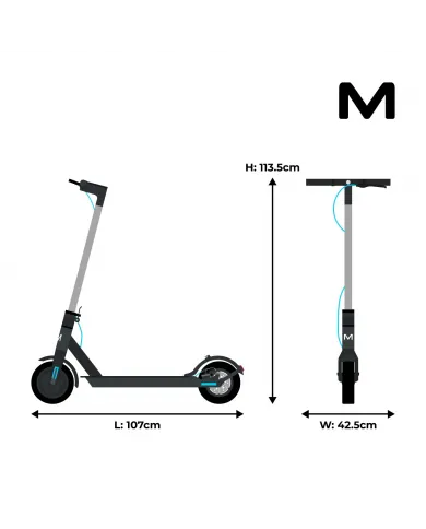 Trottinette électrique Motus Scooty 8.5 | Puissance 350W | Batterie 7.8Ah