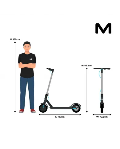 Trottinette électrique Motus Scooty 8.5 | Puissance 350W | Batterie 7.8Ah