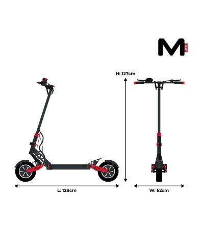Trottinette électrique Motus PRO 10 sport 2021 2x1000W