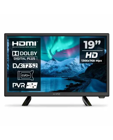 Téléviseur LED KIANO SLIMTV 19" TRAVEL Idéal pour camping-car, camion, chargeur 12V