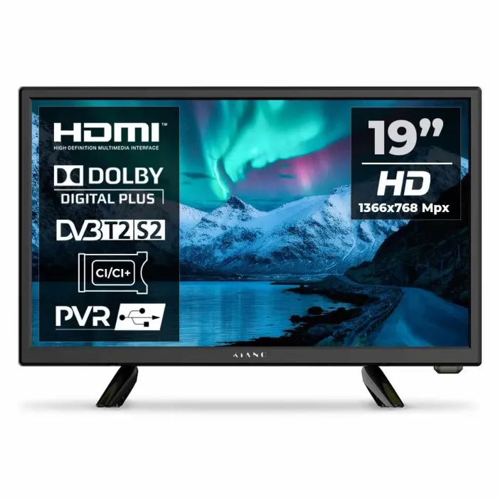 Téléviseur LED KIANO SLIMTV 19" TRAVEL Idéal pour camping-car, camion, chargeur 12V