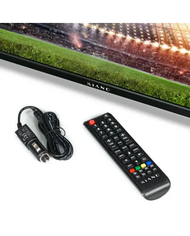 Téléviseur LED KIANO SLIMTV 19" TRAVEL Idéal pour camping-car, camion, chargeur 12V