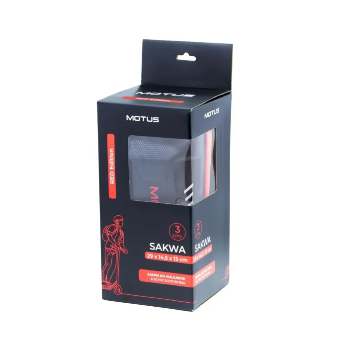 Sacoche Motus taille 3L RED EDITION pour trottinette électrique