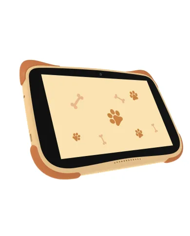 Tablette Kiano Alpha Kid Centre Éducatif approuvé par le MEN - brun/orange