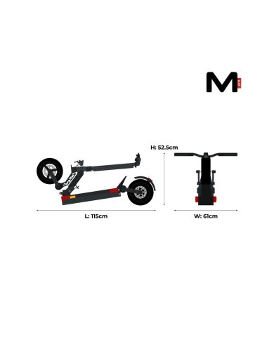 Trottinette électrique Motus Pro 10 2022 600W 20km/h