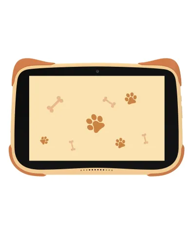 Tablette Kiano Alpha Kid Centre Éducatif approuvé par le MEN - brun/orange