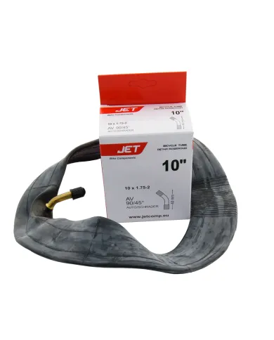 Chambre à air 10" x 1.75 - 2 AV 40mm 90/45° pour trottinette électrique Motus