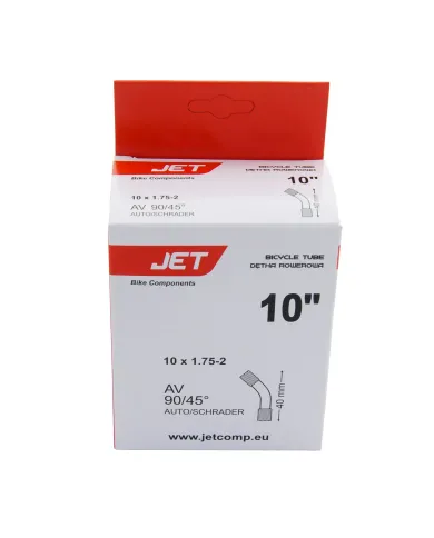 Chambre à air 10" x 1.75 - 2 AV 40mm 90/45° pour trottinette électrique Motus