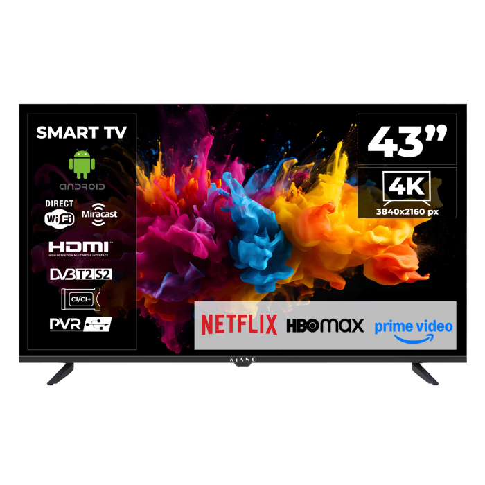 Téléviseur LED Kiano Elegance TV 43" 4K UHD