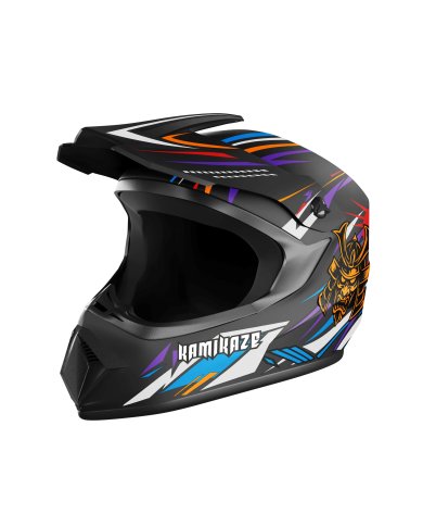 Casque Kamikaze Ninja intégral pour trottinette, VTT et vélo