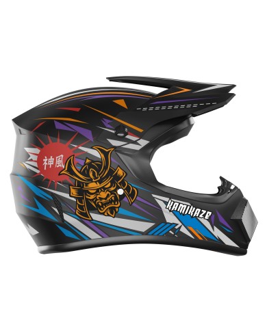 Casque Kamikaze Ninja intégral pour trottinette, VTT et vélo