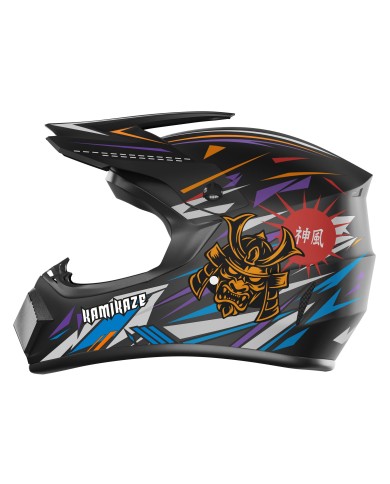 Casque Kamikaze Ninja intégral pour trottinette, VTT et vélo