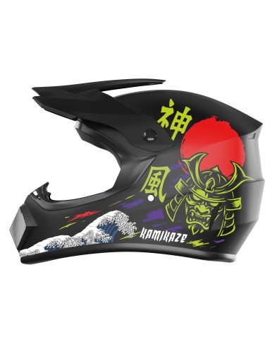 Casque Kamikaze Katana intégral pour trottinette, VTT et vélo