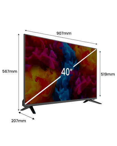 Téléviseur LED Kiano Slim TV 40"