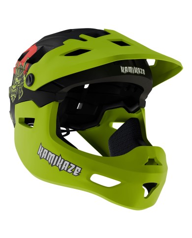 Casque à mentonnière Kamikaze RONIN Helmet Green