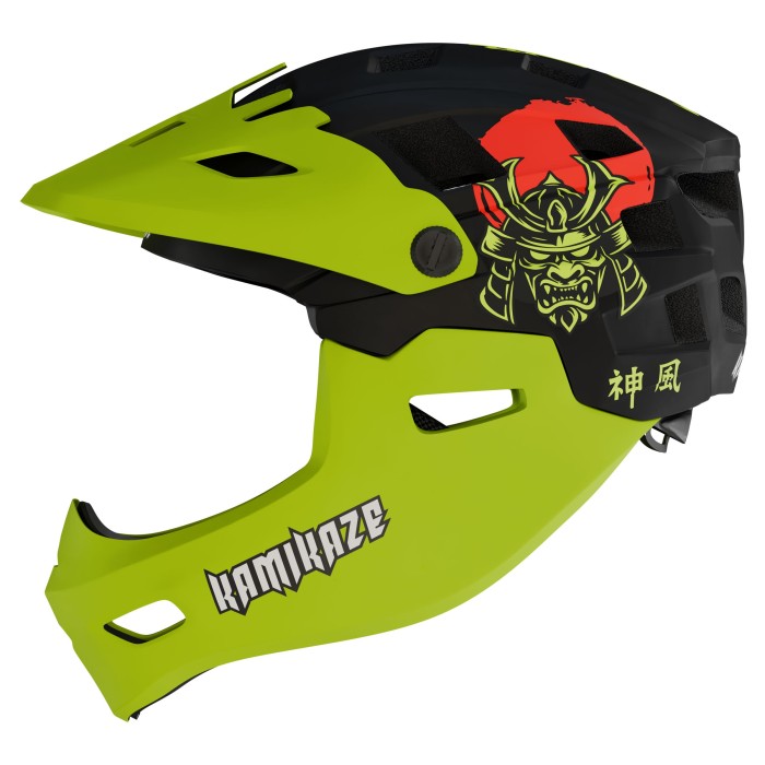 Casque à mentonnière Kamikaze RONIN Helmet Green