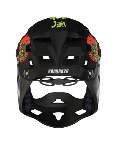 Casque à mentonnière Kamikaze RONIN Wave Black