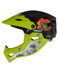 Casque à mentonnière Kamikaze RONIN Wave Green