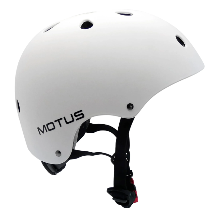 Casque MOTUS réglable blanc taille S pour vélo, trottinette électrique