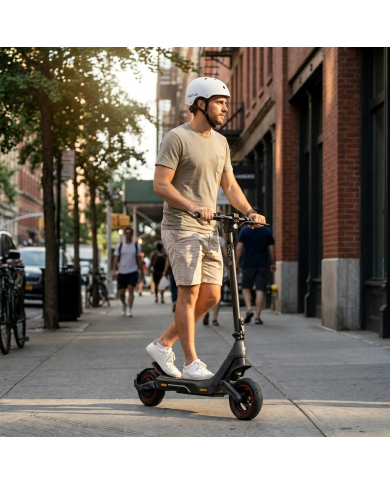 Casque MOTUS réglable blanc taille S pour vélo, trottinette électrique