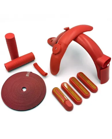 Kit rouge de personnalisation pour trottinettes électriques