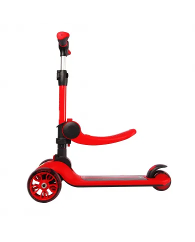 Trottinette enfant Ferrari à trois roues 2-en-1 FXK28-2 Rouge