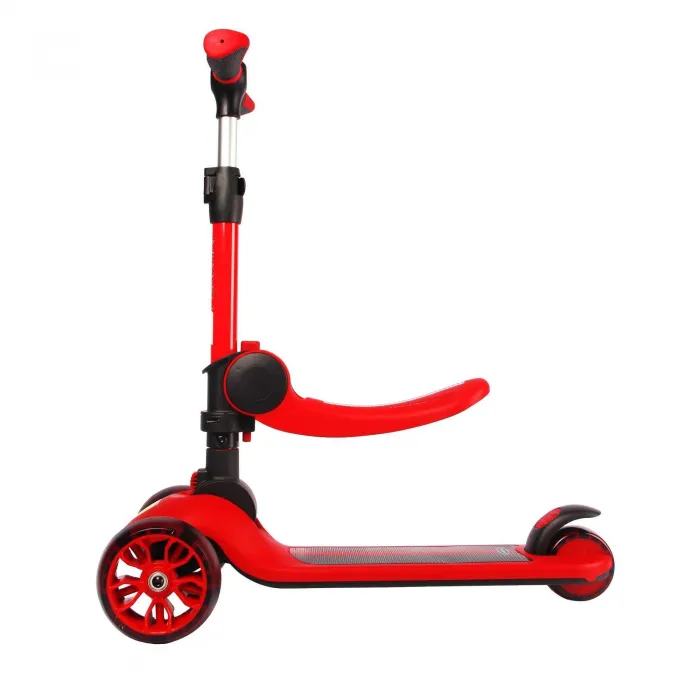 Trottinette enfant Ferrari à trois roues 2-en-1 FXK28-2 Rouge