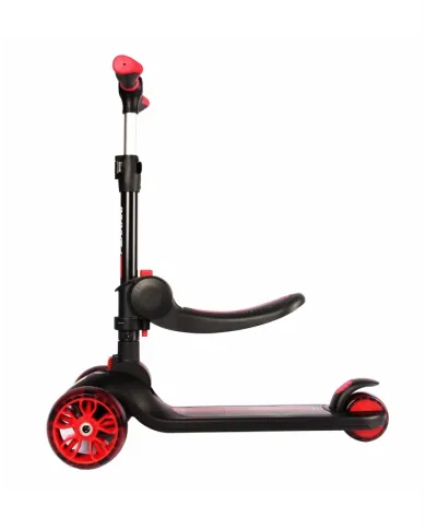 Trottinette enfant Ferrari à trois roues 2-en-1 FXK28-2 Noire