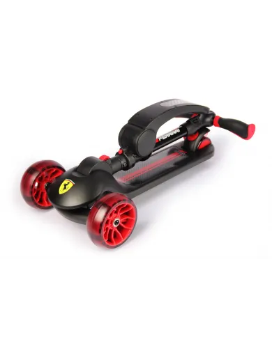Trottinette enfant Ferrari à trois roues 2-en-1 FXK28-2 Noire