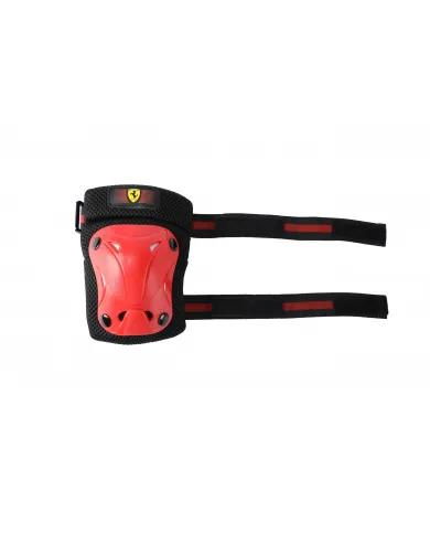 Ensemble de protections Ferrari pour enfants pour genoux, coudes et poignets taille XXS rouge