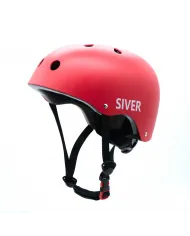 Casque de vélo réglable SIVER taille S rouge