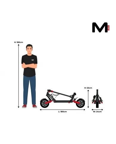 Trottinette électrique Motus PRO 10 sport 2021 2x1000W