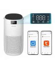 Purificateur d'air Kiano Miya filtre préliminaire, à charbon et HEPA 13 smart
